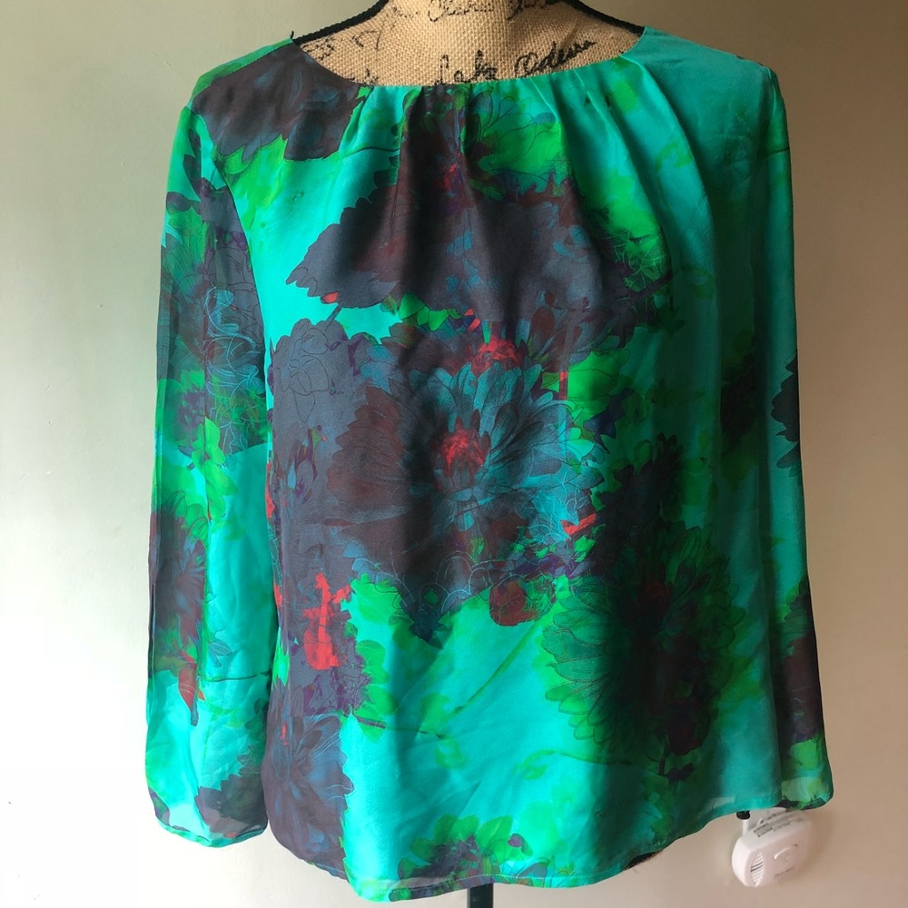 SPRING SALE J.Crew silk floral blouse size 10